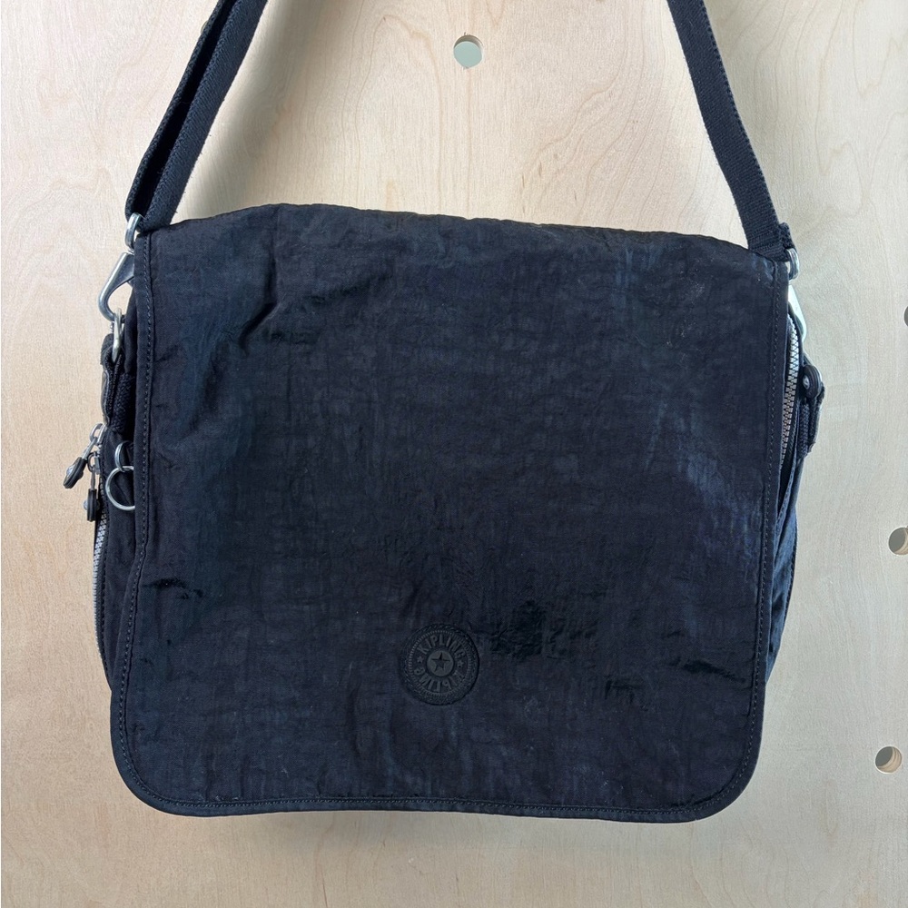Kipling Hover Crossbody Messenger Bag in Black